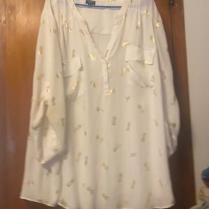 Golden Pineapple Torrid Blouse